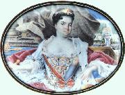 Murano, Andrea da Portrait of Catherine I in front of Ekaterinhov Germany oil painting reproduction